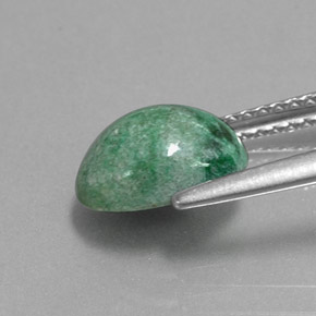 2.22カラットの天然グリーンモーシットシット、オーバルカット、オペーク