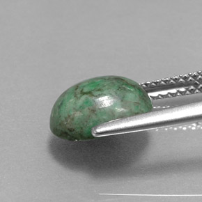 2.36カラットの天然グリーンマウシットシット（9.4×7.4 mm・オーバルカット）