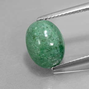 3.74カラットの天然グリーンマウシットシット（10.9×8.3 mm・オーバルカット）