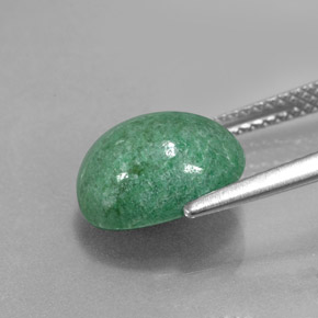 3.74カラットの天然グリーンマウシットシット（10.9×8.3 mm・オーバルカット）