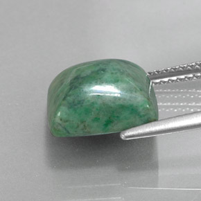 6.10カラットの天然グリーンマウシットシット（11.1×10 mm・バゲット）