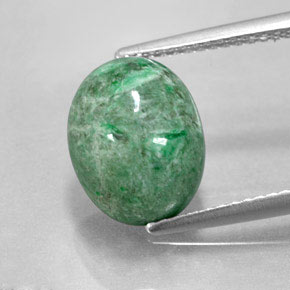 4.55カラットの天然グリーンマウシットシット（11.5×9.1 mm・オーバルカット）