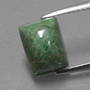 3.11カラットの天然グリーンマウシットシット（9.3×7 mm・バゲット）