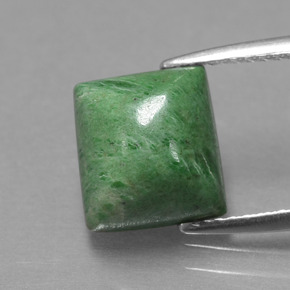 3.67カラットの天然グリーンマウシットシット（9.3×8.6 mm・バゲット）