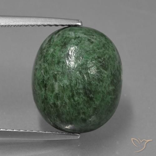 13.37ct 天然 薄いパイングリーン モーシットシット, 楕円形, オペーク