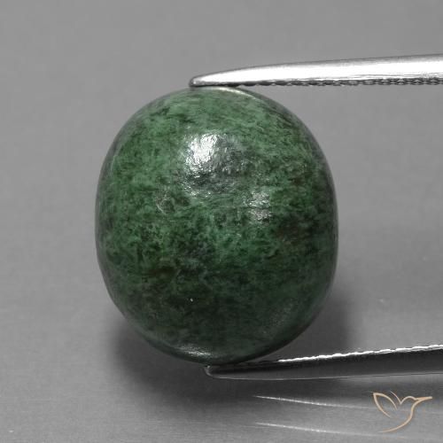 14.06ct 天然 ミディアムグリーン マウ・シット・シット, 楕円形, オペーク