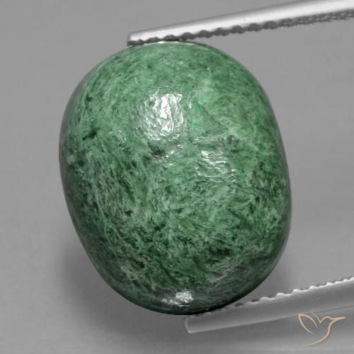 11.25ct 天然 ミディアムグリーン マウ・シット・シット, 楕円形, オペーク