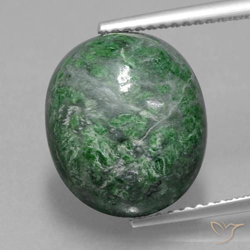 10.77ct 天然 ミディアムグリーン マウ・シット・シット, 楕円形, オペーク