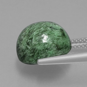 8.55カラットの天然グリーンモーシットシット、ラウンドカット、オペーク