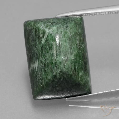 13.36ct 天然 アーシーグリーン マウ・シット・シット, バゲット, オペーク
