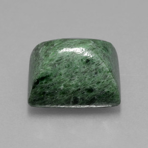 13.44カラットの天然グリーンマウシットシット（14.1×12.3 mm・バゲット）