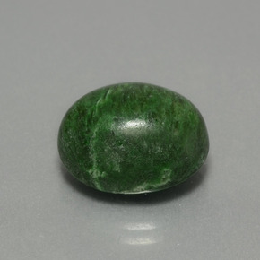 12.36カラットの天然グリーンマウシットシット（14.8×12.7 mm・オーバルカット）