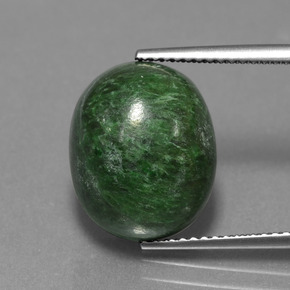 10.35カラットの天然グリーンマウシットシット（14.2×11.6 mm・オーバルカット）
