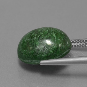 10.35カラットの天然グリーンマウシットシット（14.2×11.6 mm・オーバルカット）