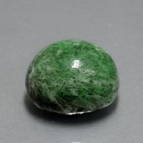 18.15カラットの天然グリーンマウシットシット（15.7×13.4 mm・オーバルカット）