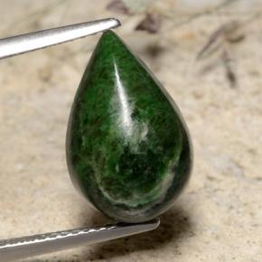 5.93カラットの天然グリーンマウシットシット（14.7×9.6 mm・洋梨の形）