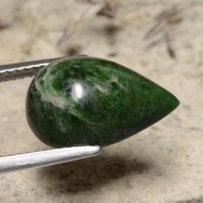 5.93カラットの天然グリーンマウシットシット（14.7×9.6 mm・洋梨の形）