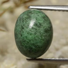 4.29カラットの天然グリーンマウシットシット（10.3×8.2 mm・オーバルカット）