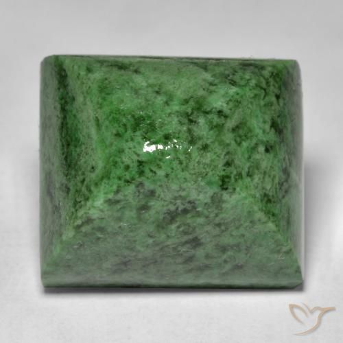 30.33ct 天然 ディープグリーン モーシットシット, バゲット, オペーク