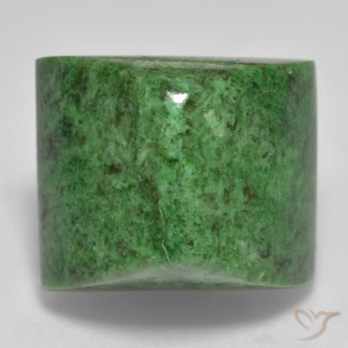 19.43ct 天然 ディープグリーン マウ・シット・シット, バゲット, オペーク