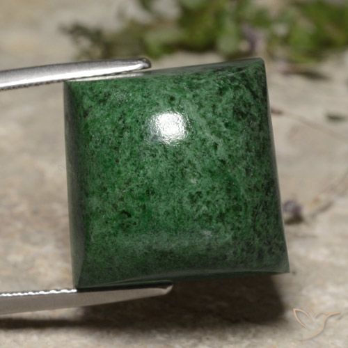40.19ct 天然 ディープグリーン マウ・シット・シット, 四角形, オペーク