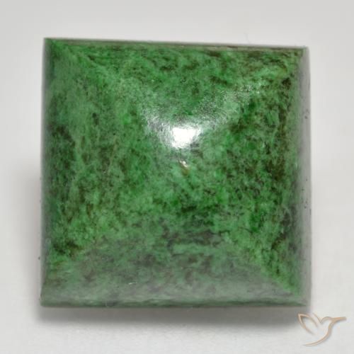 20.93ct 天然 ダークグリーン マウ・シット・シット, 四角形, オペーク