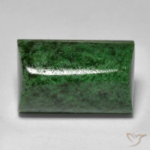 13.33ct 天然 ダークグリーン マウ・シット・シット, バゲット, オペーク