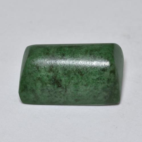 11.12カラットの天然パイングリーンマウシットシット（14.6×9 mm・バゲット）
