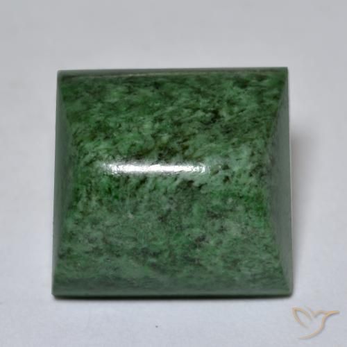 19.98ct 天然 ディープグリーン モーシットシット, 四角形, オペーク