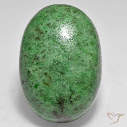 33.92ct 天然 ダークグリーン マウ・シット・シット, 楕円形, オペーク