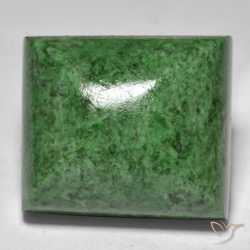 34.26ct 天然 ダークグリーン モーシットシット, バゲット, オペーク