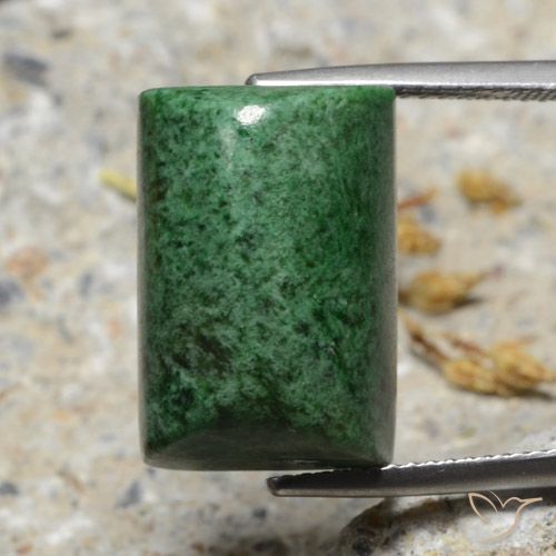 23.85ct 天然 ミディアムグリーン モーシットシット, バゲット, オペーク