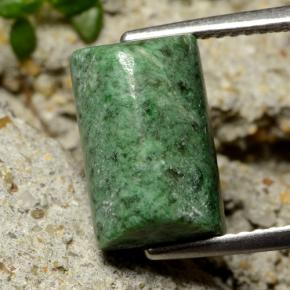 5.85カラットの天然グリーンマウシットシット（11.8×7.6 mm・バゲット）