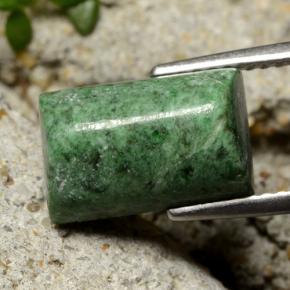 5.85カラットの天然グリーンマウシットシット（11.8×7.6 mm・バゲット）