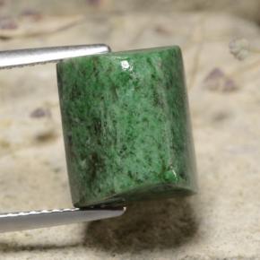 8.92カラットの天然薄いパイングリーンマウシットシット（11.2×9.7 mm・バゲット）