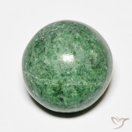 19.00ct 天然 ディープグリーン マウ・シット・シット, ラウンド, オペーク, Photo A