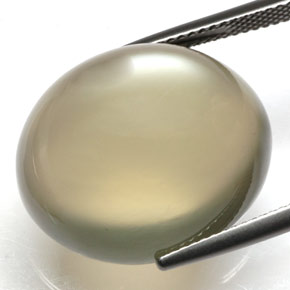 34.52カラットの天然スモークムーンストーン、透明、透明/半透明