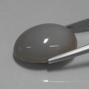 24.44カラットの天然スモークムーンストーン、透明、透明/半透明