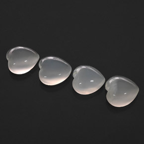 カラットの天然ホワイトムーンストーン（9.1×9.1 mm・透明）