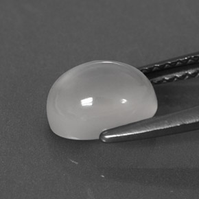 1.46カラットの天然ホワイトムーンストーン（7.9×6.1 mm・透明）