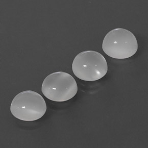 カラットの天然ホワイトムーンストーン（8.01 mm・透明）