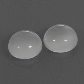 カラットの天然ホワイトムーンストーン（8.07 mm・透明）