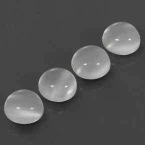 カラットの天然ホワイトムーンストーン（8.06 mm・透明）