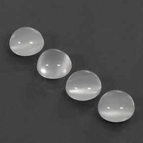 カラットの天然ホワイトムーンストーン（8.10 mm・透明）