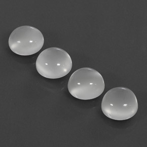 カラットの天然ホワイトムーンストーン（8.10 mm・透明）