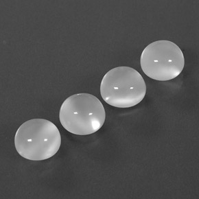 カラットの天然ホワイトムーンストーン（8.09 mm・透明）