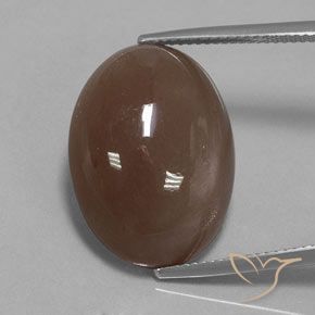20.61ct 天然 ミディアムブラウン ムーンストーン, 楕円形, オペーク