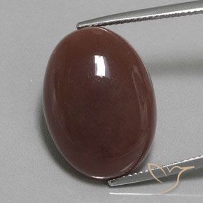 18.53ct 天然 ミディアムブラウン ムーンストーン, 楕円形, オペーク