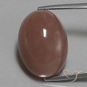 26.33ct 天然 シナモンブラウン ムーンストーン, 楕円形, オペーク