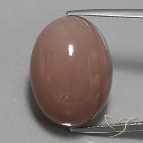 32.50ct 天然 赤みがかったブラウン ムーンストーン, 楕円形, オペーク